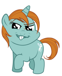 Size: 1740x2124 | Tagged: safe, snips, g4, grin, looking at you, male, raised hoof, smug, solo, wet mane