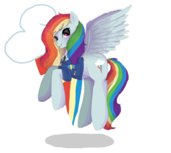 Size: 1900x1700 | Tagged: safe, artist:drawing-heart, rainbow dash, pegasus, pony, g4, clothes, cutie mark, female, flying, mare, simple background, smiling, solo, transparent background, uniform, wonderbolts dress uniform