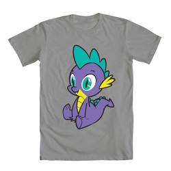 Size: 1000x1000 | Tagged: safe, spike, g4, official, clothes, male, shirt, solo, welovefine