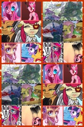 Size: 1200x1800 | Tagged: safe, apple bloom, applejack, babs seed, fluttershy, pinkie pie, sunset shimmer, trixie, twilight sparkle, pony, unicorn, g4, filly, filly sunset shimmer, filly trixie, filly twilight sparkle, pinkamena diane pie, younger