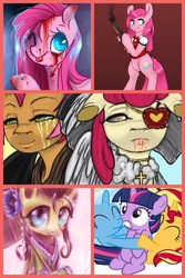 Size: 1200x1800 | Tagged: safe, apple bloom, babs seed, fluttershy, pinkie pie, sunset shimmer, trixie, twilight sparkle, pony, unicorn, g4, filly, filly sunset shimmer, filly trixie, filly twilight sparkle, pinkamena diane pie, younger