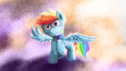 Size: 2560x1440 | Tagged: safe, artist:fuzzyfox11, rainbow dash, g4, female, solo, wallpaper