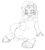 Size: 418x465 | Tagged: safe, artist:yutoraru, rarity, cow, g4, cowified, female, grayscale, monochrome, raricow, solo, udder