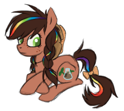 Size: 500x450 | Tagged: safe, artist:mt-nightowl, oc, oc only, earth pony, pony, solo, top dressing