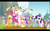 Size: 800x500 | Tagged: safe, applejack, brolly, bulk biceps, cloud kicker, derpy hooves, dizzy twister, fluttershy, merry may, orange swirl, pinkie pie, rainbow dash, rainbow swoop, rarity, sassaflash, spectrum, spike, spring melody, sprinkle medley, sunshower raindrops, thorn (g4), twilight sparkle, warm front, whitewash, alicorn, pony, g4, rainbow falls, cheerleader sparkle, female, mane seven, mane six, mare, picture, the saddest picture in equestria, twilight sparkle (alicorn)