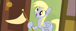 Size: 1920x785 | Tagged: safe, derpy hooves, pegasus, pony, g4, my little pony: friendship is magic, rainbow falls, derpy's flag, exploitable, exploitable meme, female, mare, meme, solo, template