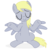 Size: 4000x4000 | Tagged: safe, artist:bluemeganium, derpy hooves, pegasus, pony, g4, rainbow falls, eyes closed, female, mare, shrug, simple background, solo, transparent background, vector, welcome back derpy