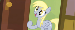 Size: 1920x781 | Tagged: safe, derpy hooves, pegasus, pony, g4, my little pony: friendship is magic, rainbow falls, derpy's flag, exploitable, exploitable meme, female, mare, meme, solo