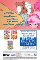 Size: 900x1366 | Tagged: safe, artist:carla speed mcneil, idw, official comic, pinkie pie, toffee truffle, earth pony, pony, friends forever #1, g4, my little pony: friends forever, spoiler:comic, female, idw advertisement, mare, partillery, party cannon, preview