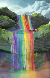 Size: 5310x8120 | Tagged: safe, artist:owlvortex, g4, rainbow falls, absurd resolution, scenery