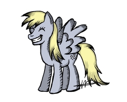 Size: 750x600 | Tagged: safe, artist:odibon, derpy hooves, pegasus, pony, g4, female, mare, solo