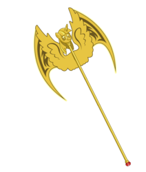 Size: 2252x2653 | Tagged: safe, artist:atanarix, twilight sparkle, alicorn, pony, g4, axe, battle axe, cane, female, mare, simple background, transparent background, twilight scepter, twilight sparkle (alicorn), vector, weapon, wings