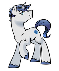 Size: 2500x3000 | Tagged: safe, artist:kianamai, oc, oc only, pony, unicorn, male, offspring, parent:fancypants, parent:rarity, parents:raripants, simple background, solo, stallion, unshorn fetlocks, white background