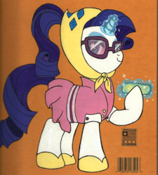 Size: 1513x1684 | Tagged: safe, artist:mintystitch, rarity, g4, camping outfit, female, file, glasses, nail file, solo