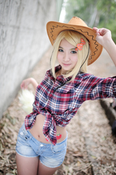 Size: 2832x4256 | Tagged: safe, artist:zonderdidi, applejack, human, g4, cosplay, irl, irl human, photo, solo