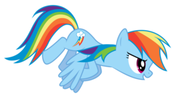 Size: 10741x6000 | Tagged: safe, artist:byteslice, rainbow dash, g4, rainbow falls, .svg available, absurd resolution, female, simple background, solo, transparent background, vector