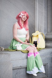 Size: 815x1223 | Tagged: safe, artist:destructivedoll, fluttershy, human, equestria girls, g4, cosplay, irl, irl human, photo, solo