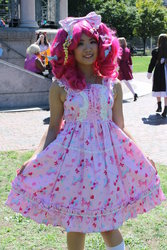 Size: 1024x1536 | Tagged: artist needed, safe, pinkie pie, human, g4, cosplay, cosplay picnics, irl, irl human, photo, solo