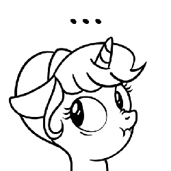 Size: 400x400 | Tagged: safe, artist:tenaflyviper, oc, oc only, oc:viperpone, animated, monochrome, scrunchy face, solo