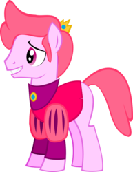 Size: 1039x1349 | Tagged: safe, artist:kilecroc, earth pony, pony, adventure time, male, ponified, prince gumball, rule 63, simple background, solo, transparent background, vector