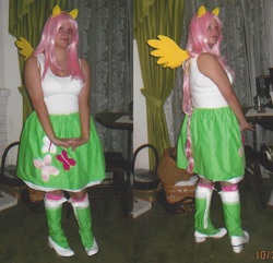 Size: 907x874 | Tagged: safe, artist:rainbow-pastel, fluttershy, human, equestria girls, g4, cosplay, irl, irl human, photo