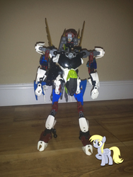 Size: 2448x3264 | Tagged: safe, derpy hooves, pegasus, pony, g4, barely pony related, female, lego, mare, mecha, meme, moc