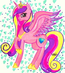 Size: 1024x1156 | Tagged: safe, artist:cadenceismysoul, princess cadance, alicorn, pony, g4, female, mare, solo, traditional art