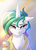 Size: 2400x3300 | Tagged: dead source, safe, artist:skyart301, princess celestia, alicorn, pony, g4, bed mane, female, grumpy, i hate mondays, magic, mare, monday, morning ponies, mug, solo