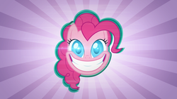 Size: 1920x1080 | Tagged: dead source, safe, artist:overmare, artist:php11, artist:taigalife, pinkie pie, smile hd, g4, female, lens flare, reference, smiling, solo, sunburst background, vector, wallpaper