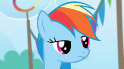 Size: 1280x719 | Tagged: safe, screencap, rainbow dash, g4, my little pony: friendship is magic, rainbow falls, female, solo