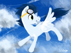 Size: 763x571 | Tagged: safe, artist:leahsaurus83, soarin', g4, male, solo