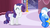 Size: 1054x592 | Tagged: safe, screencap, rarity, sapphire shores, pony, a dog and pony show, g4, female, laughing, palindrome get, solo, tail