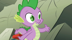 Size: 1054x592 | Tagged: safe, screencap, spike, dragon, a dog and pony show, g4, male, solo