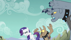 Size: 1054x592 | Tagged: safe, screencap, fido, rarity, spot, diamond dog, a dog and pony show, g4, my little pony: friendship is magic