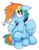 Size: 704x900 | Tagged: safe, artist:mistydash, rainbow dash, g4, bat ponified, cute little fangs, female, floppy ears, rainbowbat, simple background, solo, tongue out, transparent background