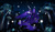 Size: 2995x1721 | Tagged: safe, artist:naboolars, princess luna, firefly (insect), g4, dark, flying, forest, glowing, night