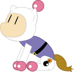 Size: 2779x2716 | Tagged: safe, artist:cuber4x4, pony, bomberman, ponified, simple background, solo, transparent background, vector