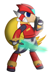 Size: 1865x2592 | Tagged: safe, artist:spectty, pony, bipedal, mega man (series), ponified, simple background, solo, transparent background, vector, zero