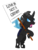 Size: 568x750 | Tagged: safe, artist:hakar-kerarmor, changeling, protest, sign, simple background, solo, tooth and tailless abomination, transparent background