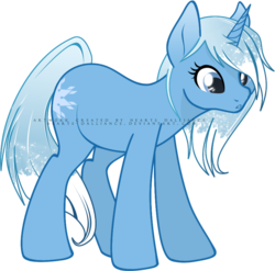 Size: 856x847 | Tagged: safe, pony, unicorn, blue, celsius, female, ice, mare, snowflake, solo