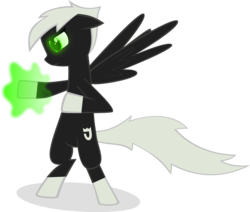 Size: 1785x1516 | Tagged: safe, artist:gohlanblack, pony, bipedal, danny phantom, ponified, simple background, solo, transparent background, vector