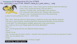 Size: 669x384 | Tagged: safe, a.k. yearling, daring do, g4, /mlp/, 4chan, 4chan screencap, anon in equestria, greentext, meta, rejection, rejection is magic, sad, text