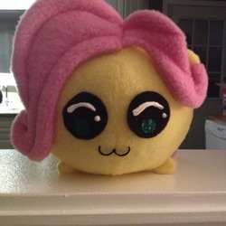 Size: 1280x1280 | Tagged: artist needed, safe, fluttershy, g4, :3, blob, chubbie, doll, irl, photo, plushie