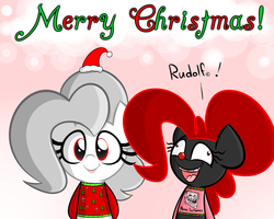 Size: 1280x1024 | Tagged: safe, artist:albinon, oc, oc only, ask-albino-pie, christmas