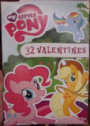 Size: 776x1080 | Tagged: safe, applejack, pinkie pie, rainbow dash, g4, official, merchandise, valentine