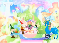 Size: 1441x1047 | Tagged: safe, gnome, pony, unicorn, barely pony related, foster's home for imaginary friends, madame foster, male