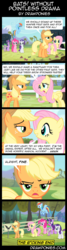 Size: 700x2594 | Tagged: safe, artist:drawponies, applejack, fluttershy, pinkie pie, rainbow dash, rarity, spike, twilight sparkle, alicorn, bat, bat pony, earth pony, pegasus, pony, unicorn, bats!, g4, alternate ending, comic, debate in the comments, female, flutterbat, good end, horn, mane seven, mane six, mare, race swap, scene parody, twilight sparkle (alicorn)