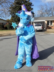 Size: 1224x1632 | Tagged: safe, artist:judhudson, trixie, human, g4, cosplay, fursuit, irl, irl human, photo, solo