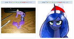 Size: 537x286 | Tagged: safe, princess luna, derpibooru, g4, exploitable meme, juxtaposition, juxtaposition win, meme, meta, toy abuse