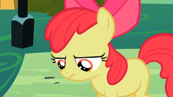 Size: 969x545 | Tagged: safe, screencap, apple bloom, g4, the cutie pox, female, solo